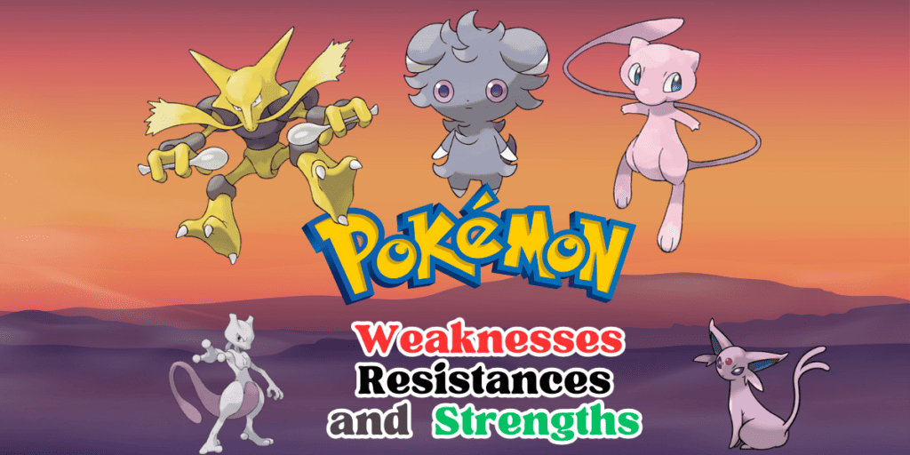 Psychic-Type Pokémon Weaknesses